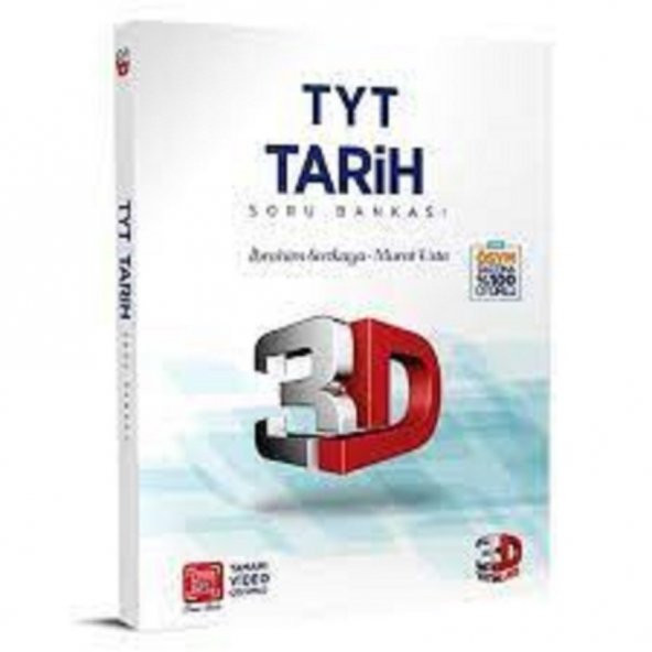 Çözümlü 3D Yayınları-Tyt 3D Tarih Tamamı Video Çözümlü Soru Banka