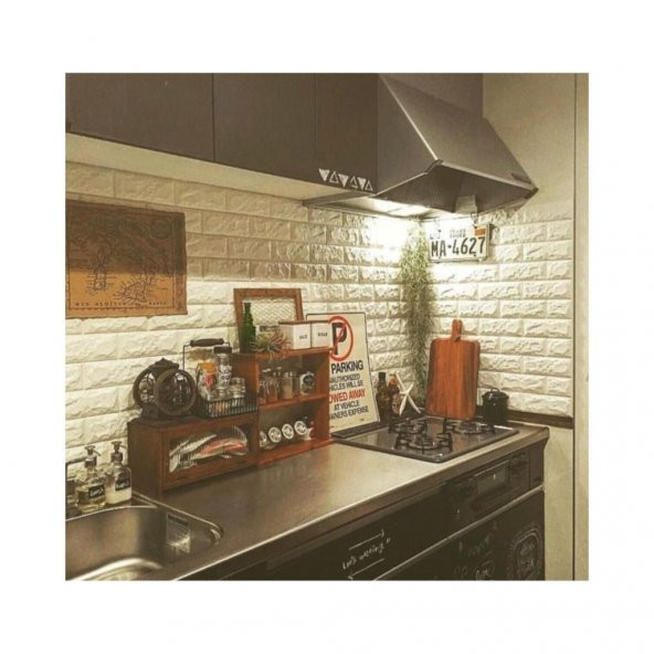 Renkli Duvarlar 70x54 Cm(0.37m2) Kendinden Yapışkanlı Esnek Köpük Taş Desen Duvar Kağıdı Paneli ürün görseli