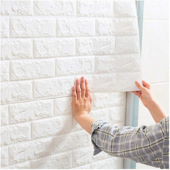 70x38 Cm(0,27M2)Kendinden Yapışkanlı 3D Esnek Duvar Kağıdı Paneli
