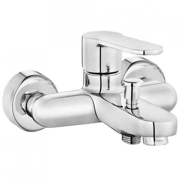 Eca Nita Banyo Bataryası+T-May Banyo Lidya Oval Tepe Duş Takımı Seti Paslanmaz Krom - 2