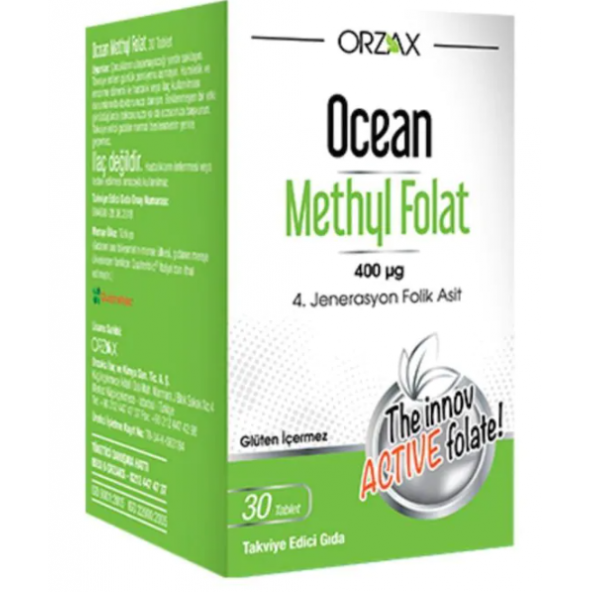 Ocean Methyl Folat Folik Asit 30 Tablet - 1