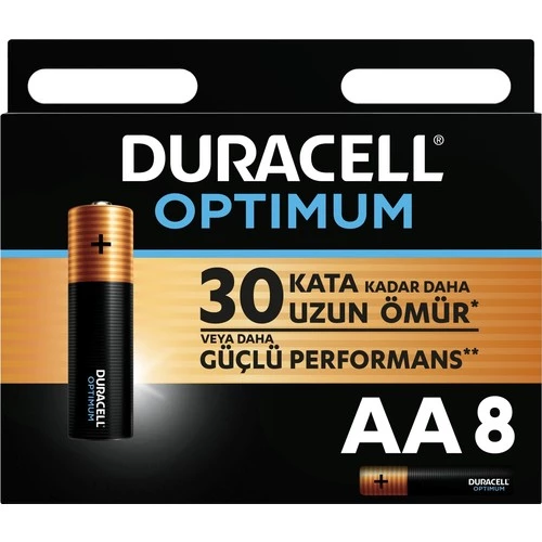 Duracell Optimum AA Alkalin Kalem Pil 8 li
