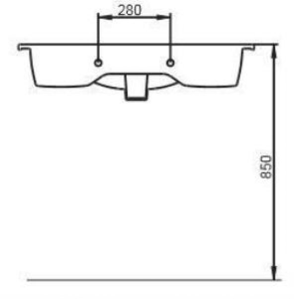 Seramiksan Luna Flat Lavabo 80Cm - 5
