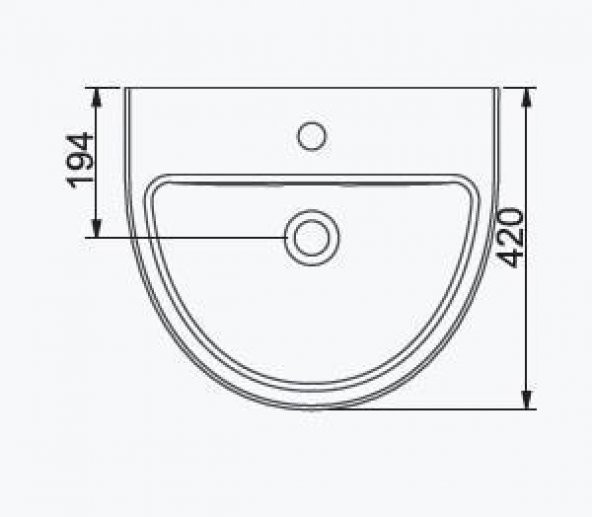 Seramiksan Natura Lavabo 50CM - 3