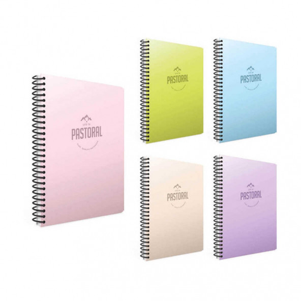 GIPTA PASTORAL A4 72 YAPRAK KARE SPİRALLİ DEFTER
