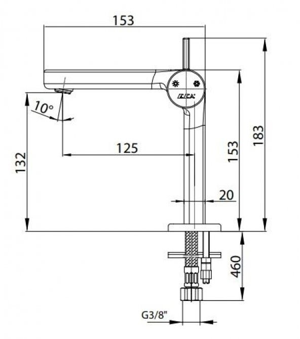 ECA Purity Lavabo Bataryası 102188038H 20 Yıl Garantili E.C.A. - 2