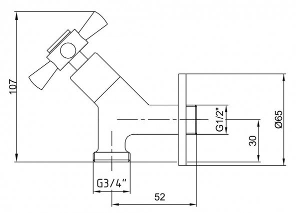 ECA Quadrille Çamaşır Musluğu 102109205 E.C.A. - Resim 2