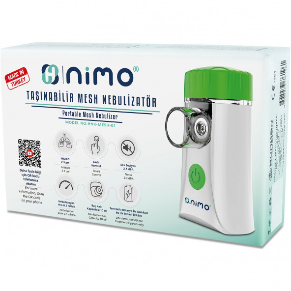 Nimo HNK-MESH-01 Taşınabilir Mesh Nebulizatör - 2