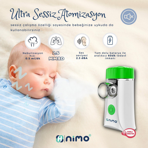 Nimo HNK-MESH-01 Taşınabilir Mesh Nebulizatör - 3