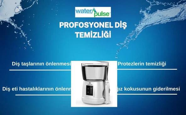 Waterpulse Wp-v700plus-w Water Flosser Profesyonel, Masajlı, 1000ml Diş/protez Bakım Ve Ağız Duşu Beyaz - 4