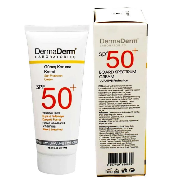 Dermaderm Doğal Güneş Koruma Kremi spf 50+ Faktör 100GR - 2
