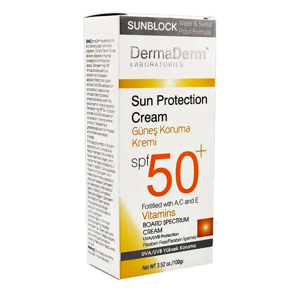 Dermaderm Doğal Güneş Koruma Kremi spf 50+ Faktör 100GR - 3