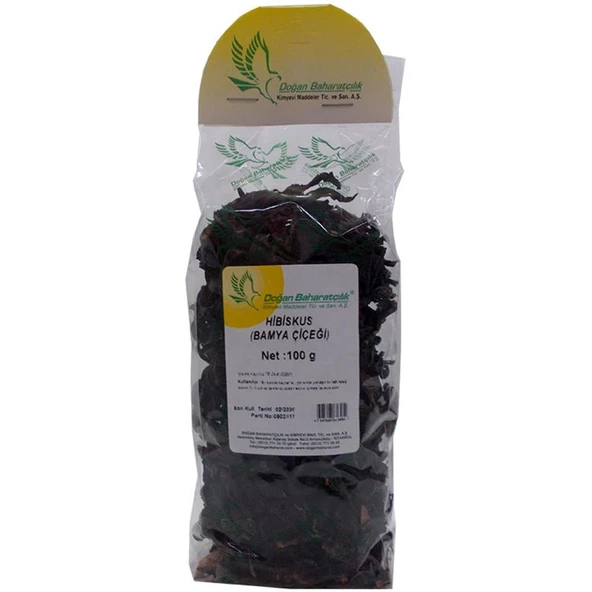 Doğan Baharatçılık Hibiskus Bamya Çiçeği 100Gr Doğal Saf Paket - Resim 4