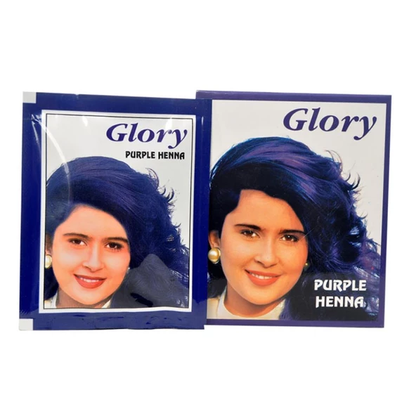 Glory Glory Mor Hint Kınası (Purple Henna) 10 Gr Paket - 4