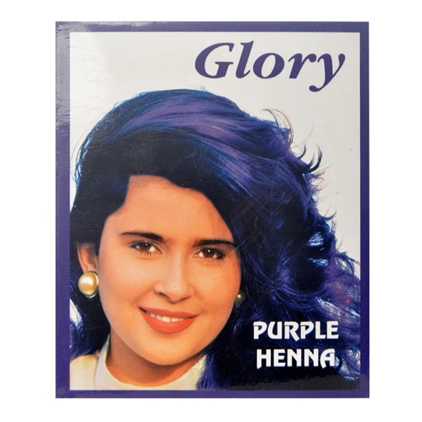 Glory Glory Mor Hint Kınası (Purple Henna) 10 Gr Paket