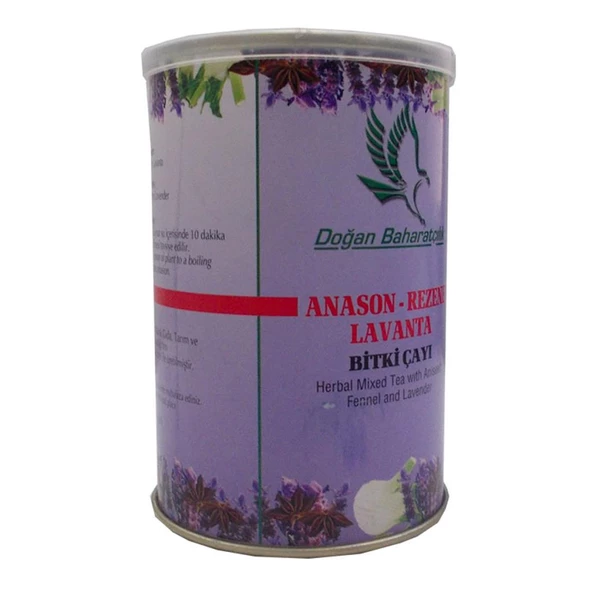 Doğan Baharatçılık Anason Rezene Lavanta Bitki Çayı Teneke 100 G - 3