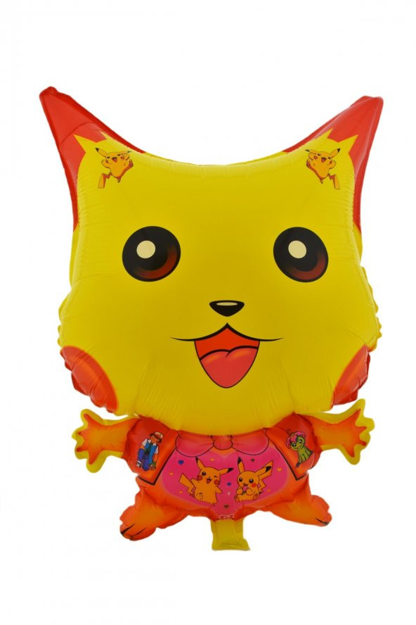 Pikachu 3 Adet Büyük Boy 41cmx54cm Folyo Balon (helyum) No:2 - 2