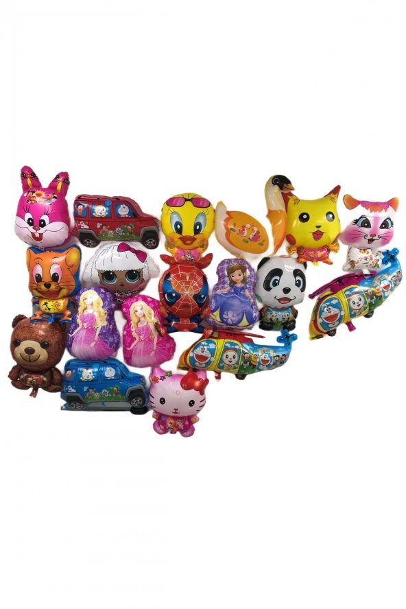 Pikachu 3 Adet Büyük Boy 41cmx54cm Folyo Balon (helyum) No:2 - 3