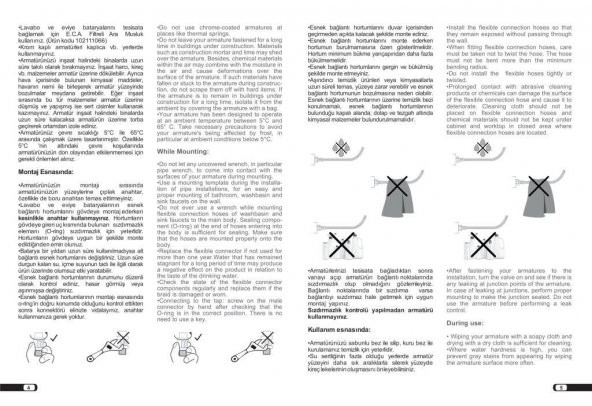 ECA Luna Yüksek Tip Lavabo Bataryası Altın Renkli  102808949 E.C.A. - 6