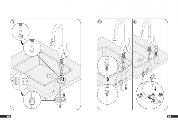 ECA Luna Yüksek Tip Lavabo Bataryası Altın Renkli  102808949 E.C.A. - 10