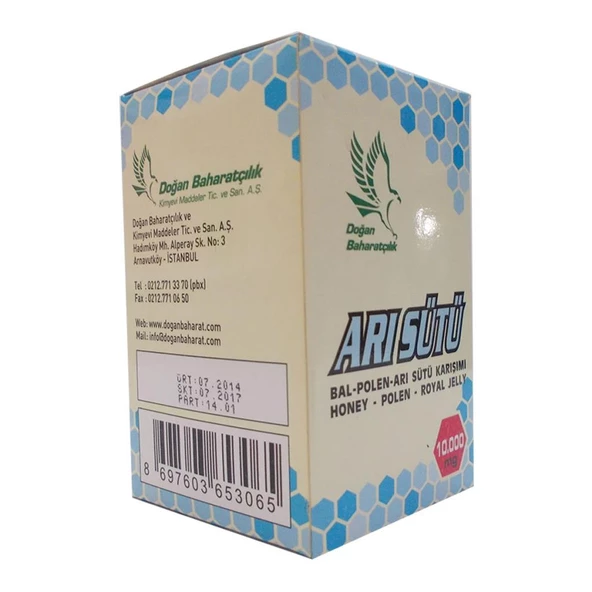 Doğan Baharat Bal Polen Arı Sütü Karışımı 10000 MG 230 Gr Normal - 4