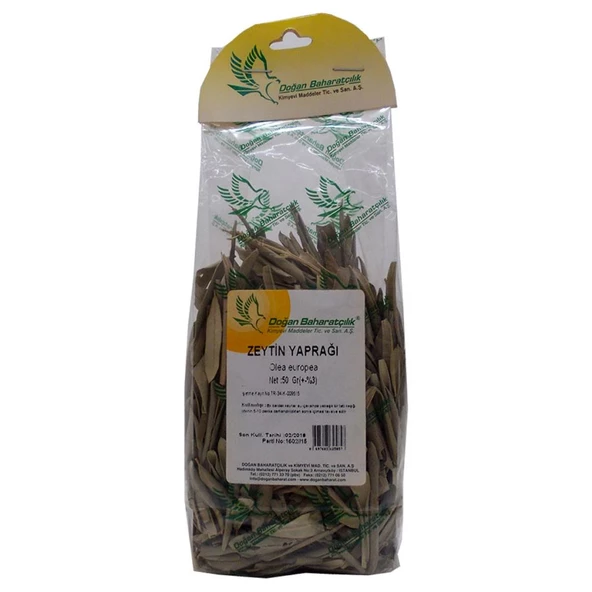 Doğan Baharatçılık Zeytin Yaprağı 50Gr Saf Doğal Mini Paket