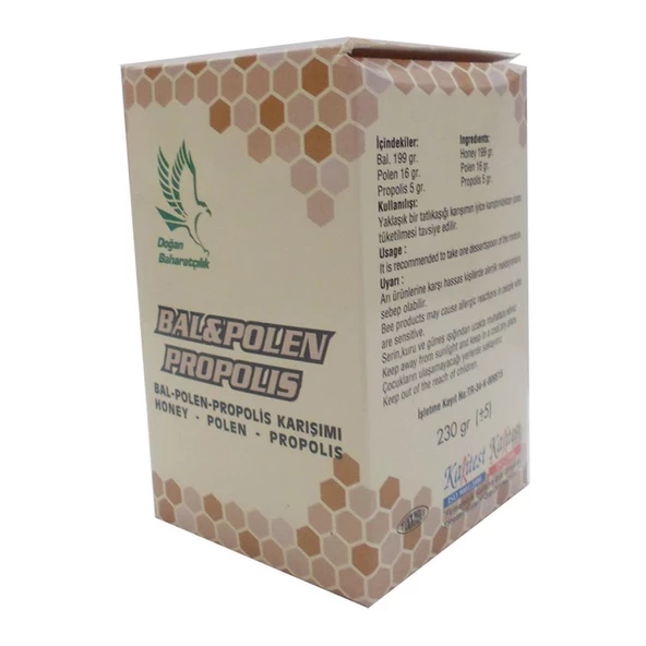 Doğan Baharatçılık Doğal Saf Bal Polen Propolis Karışımı 230 G - 3