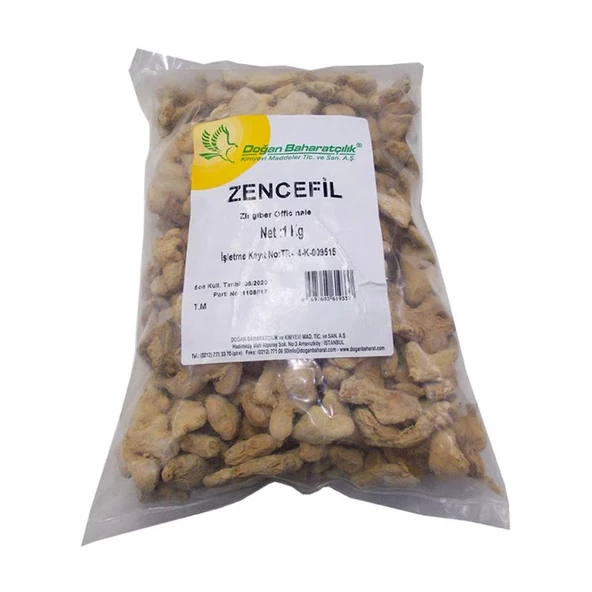 Doğan Baharatçılık Kök Zencefil 1 Kg Zencefil Kökü Kiloluk Paket - Resim 5