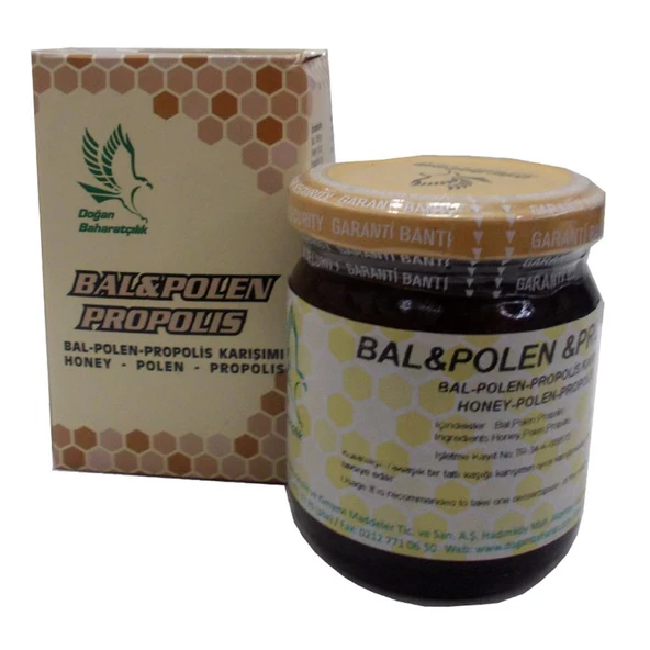 Doğan Baharatçılık Doğal Saf Bal Polen Propolis Karışımı 230 G