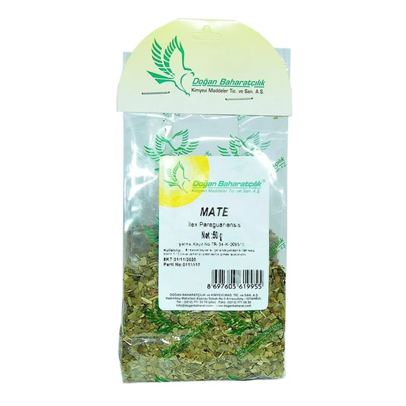 Doğan Baharatçılık Mate 50Gr Doğal Saf Çayı Mini Paket