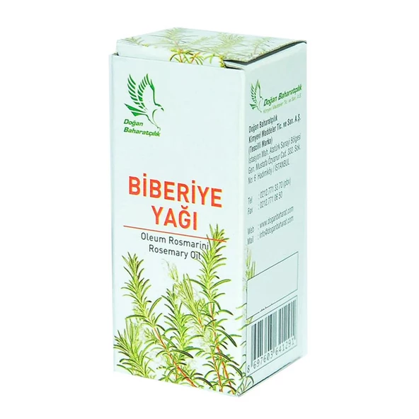 Doğan Baharatçılık Biberiye Yağı 10 cc Saf Doğal Rosemary Oil ml - 5
