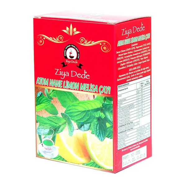 Ziya Dede Atom Nane Limon Melisa Çayı 170Gr