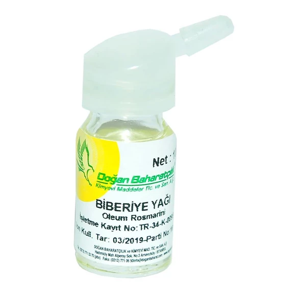 Doğan Baharatçılık Biberiye Yağı 10 cc Saf Doğal Rosemary Oil ml - 3