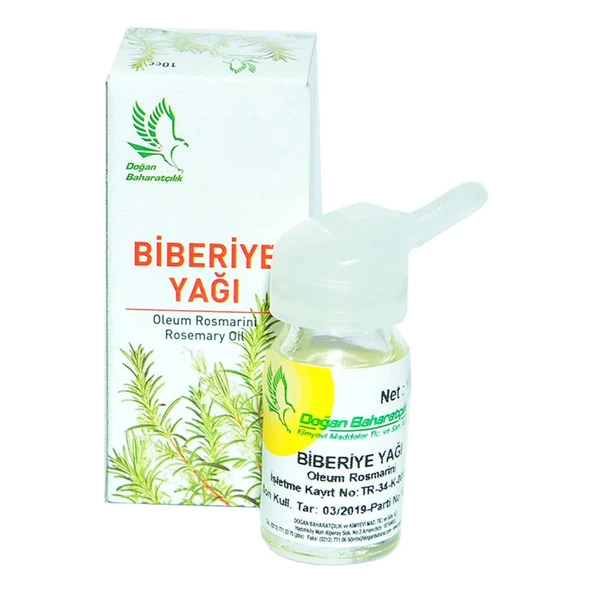 Doğan Baharatçılık Biberiye Yağı 10 cc Saf Doğal Rosemary Oil ml