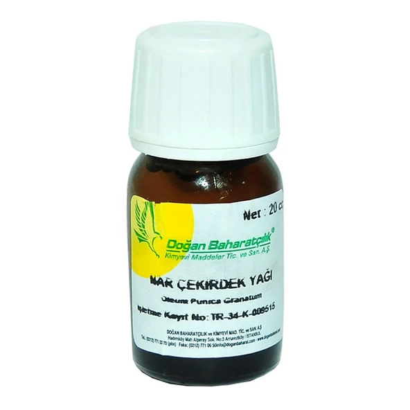 Doğan Baharatçılık Nar Çekirdeği Yağı 20 ML Doğal Saf Cam Şişe - 5