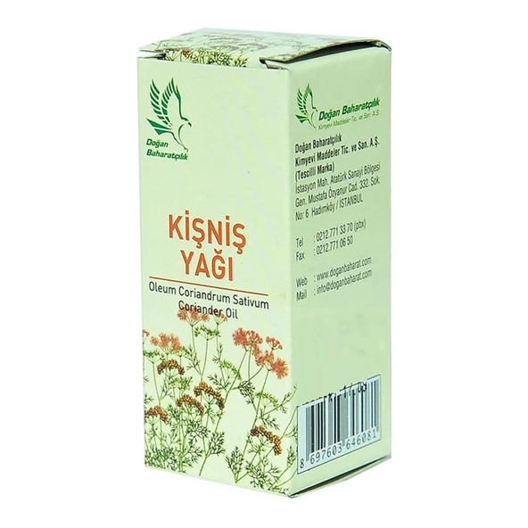 Doğan Baharatçılık Kişniş Yağı 20 ML Katkısız Doğal Saf Cam Şişe - 3