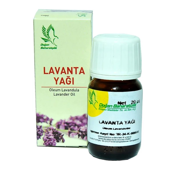 Doğan Baharatçılık Lavanta Yağı 20 ML Doğal Saf Cam Şişe