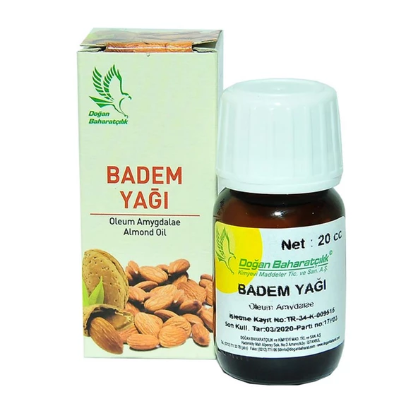 Doğan Baharatçılık Badem Yağı 20cc Almond Oil 20ml