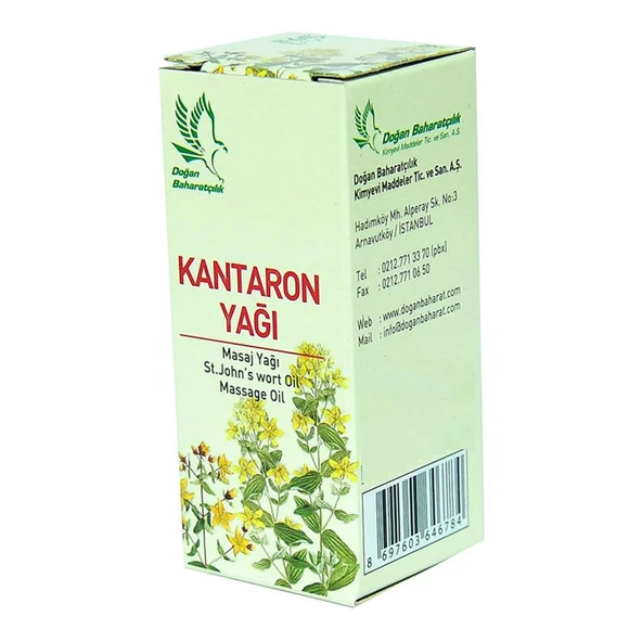 Doğan Baharatçılık Kantaron Yağı 20cc Doğal Saf Masaj Yağı Sarı - 3