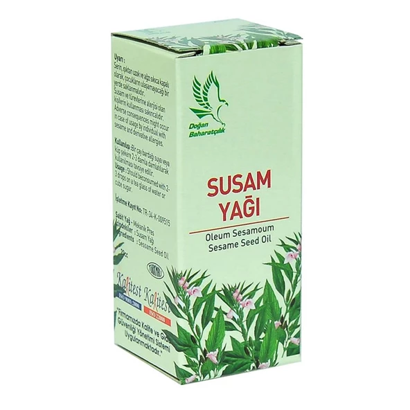 Doğan Baharatçılık Susam Yağı 20cc Doğal Saf Cam Şişe - 4