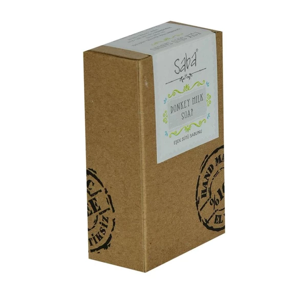 Saba Kostiksiz El Yapımı Eşek Sütü Sabunu Saf Eşeksütlü Sabun 125GR - 4