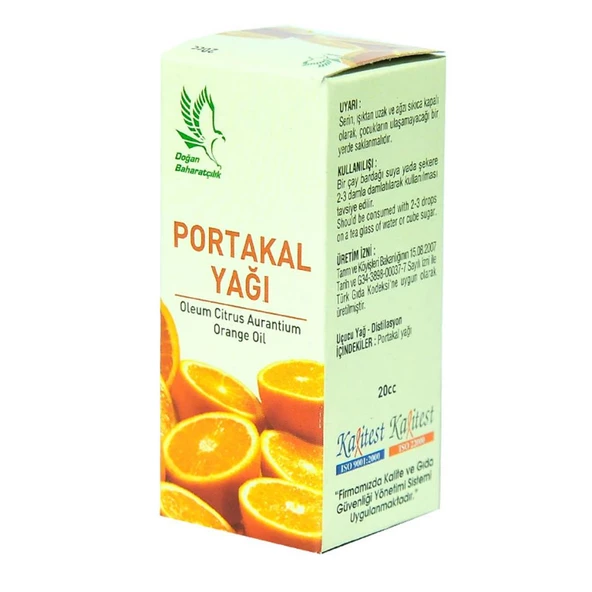 Doğan Baharatçılık Portakal Yağı 20cc Oleum Citrus Aurantium - 3
