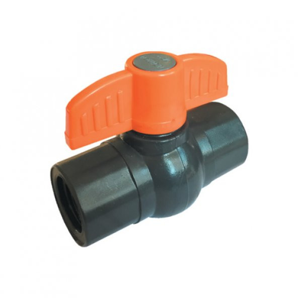 1/2" Pvc Küresel Vana 
Kelebek Kol Kod:375