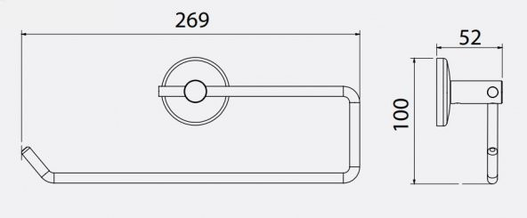 Serel Banyo Bianca Kağıt Havluluk Kapaksız 140102028 E.C.A - Resim 2