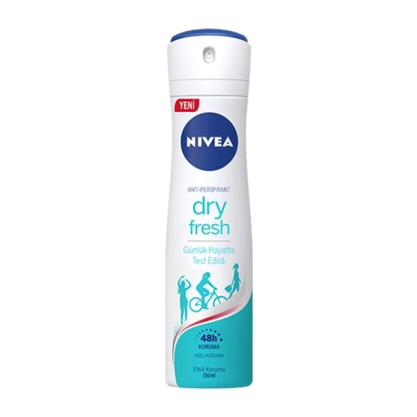Nivea Dry Fresh Bayan Deodorant 150ml ürün görseli 1
