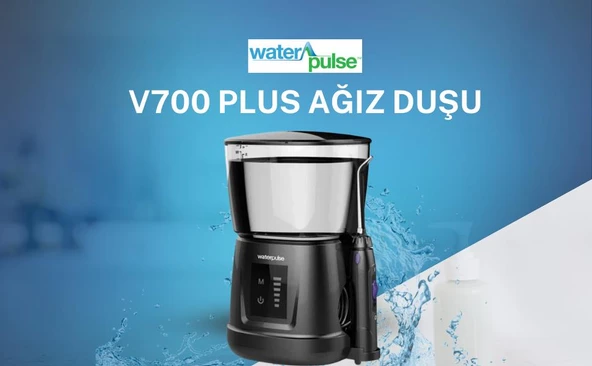 Waterpulse Wp-v700plus-w Water Flosser Profesyonel, Masajlı, 1000ml Diş/protez Bakım Ve Ağız Duşu Siyah - 2