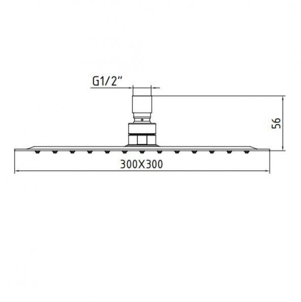 ECA Banyo İnce Duş Başlığı Hijyen Pirinç 300x300  102145013 E.C.A - 2