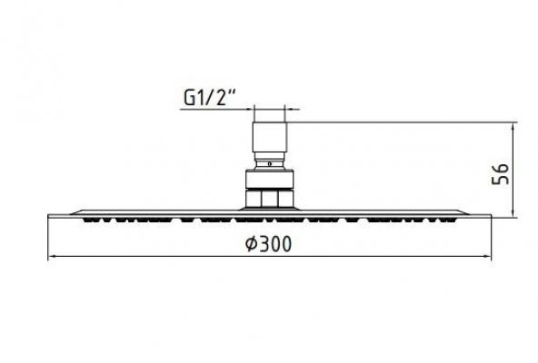 ECA Banyo İnce Duş Başlığı Hijyen Pirinç Q300 102145014 E.C.A - 2