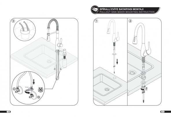 ECA Nita Kuğu Borulu Lavabo Bataryası 102188036 20 Yıl Garantili E.C.A. - 8