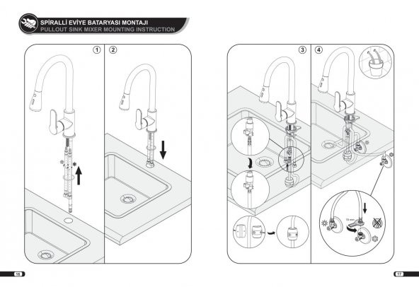 ECA Nita Kuğu Borulu Lavabo Bataryası 102188036 20 Yıl Garantili E.C.A. - 10
